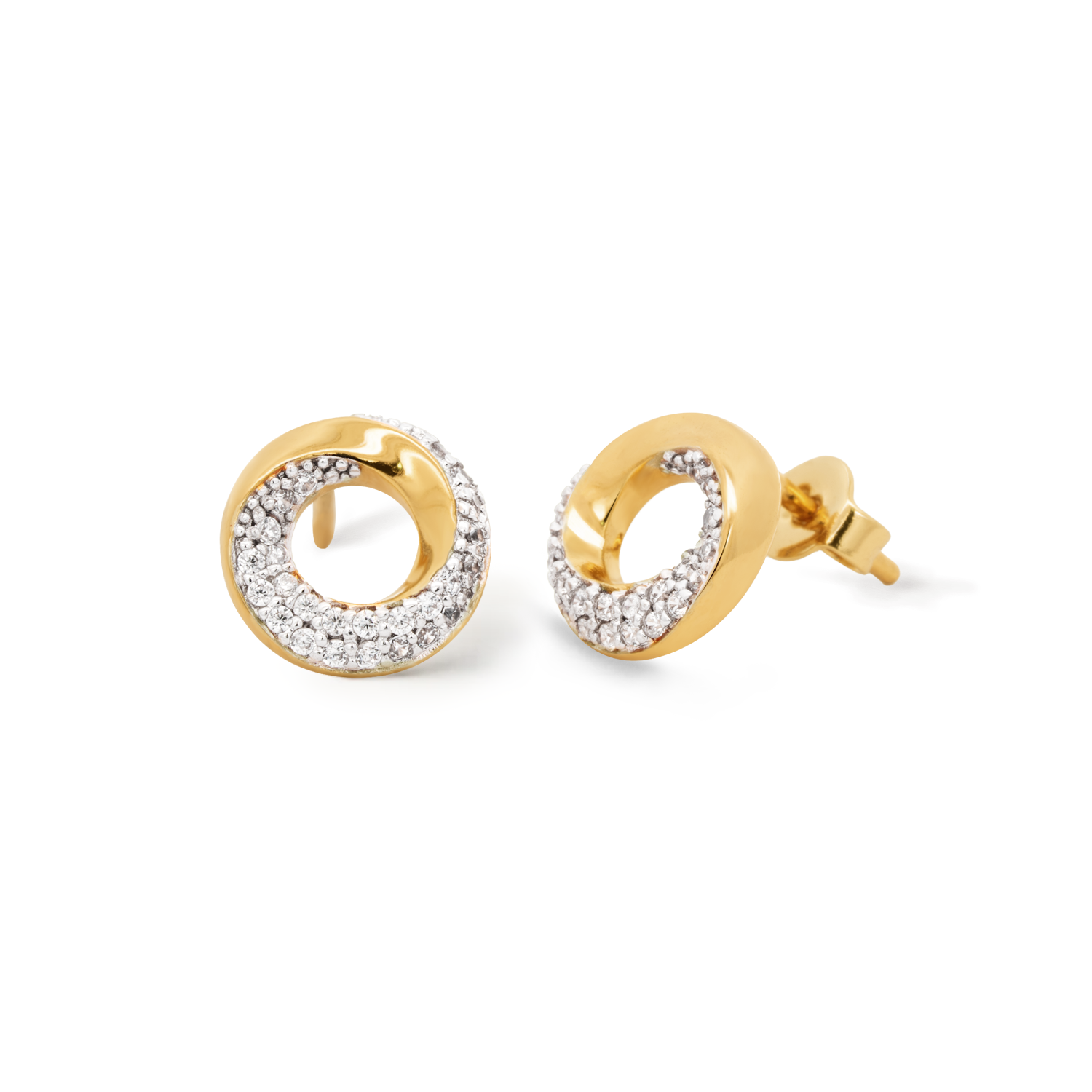 Gold bold earrings sale