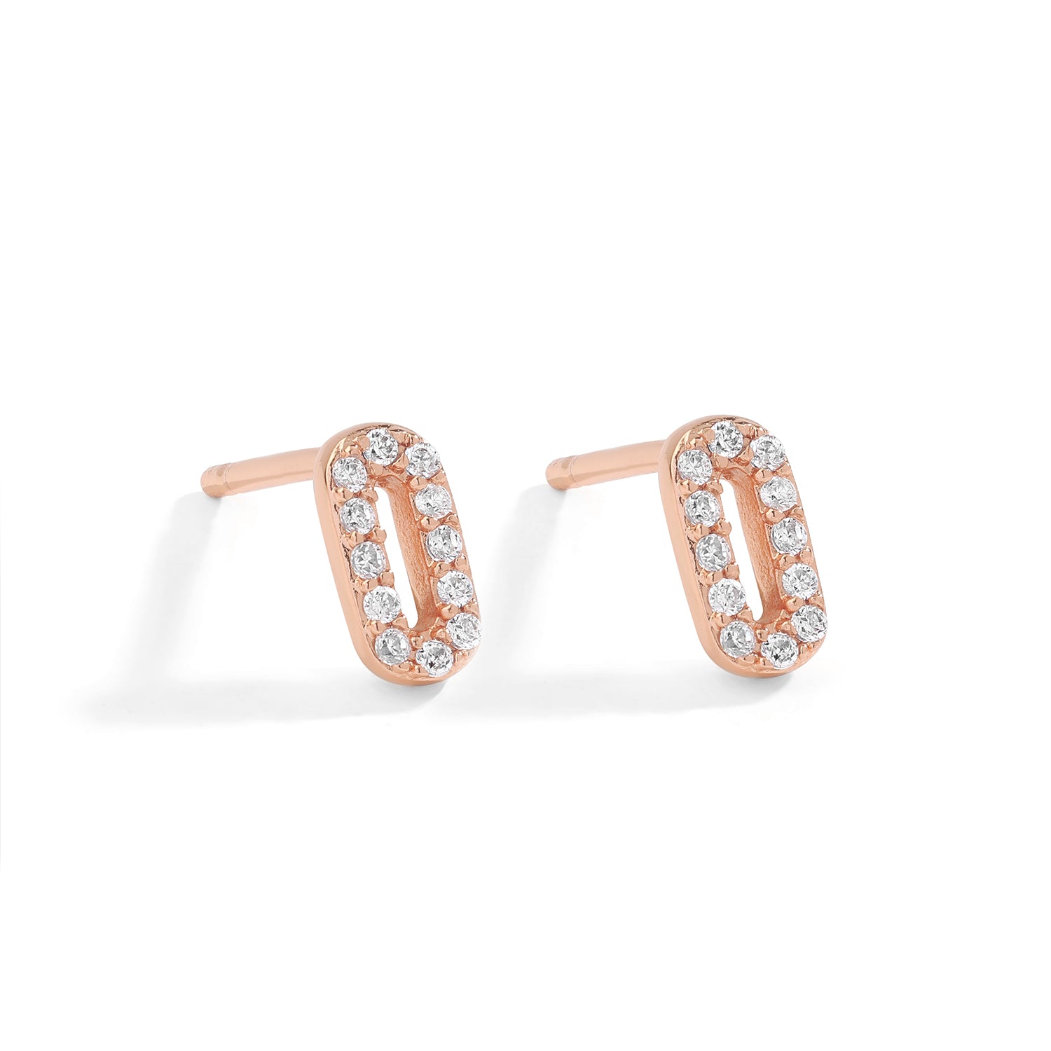 Jewellery Set Mavia, 925 Sterling Silver, rose gold plated
