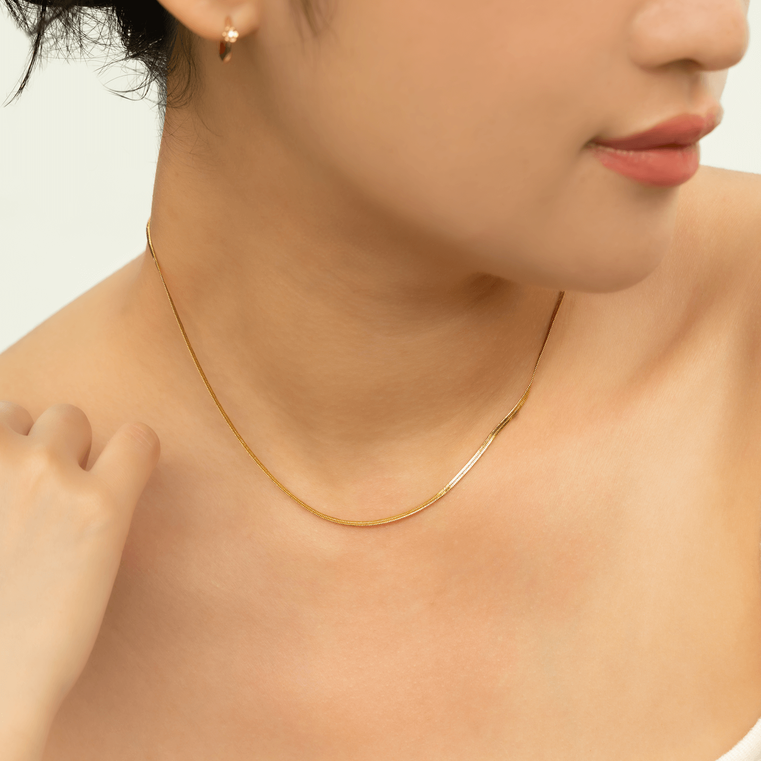 Large Herringbone Necklace - Jessica Jewellery