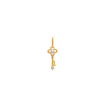 Gold Numeric Key Pendant