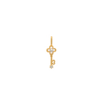 Gold Numeric Key Pendant