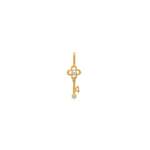 Gold Numeric Key Pendant