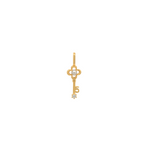 Gold Numeric Key Pendant