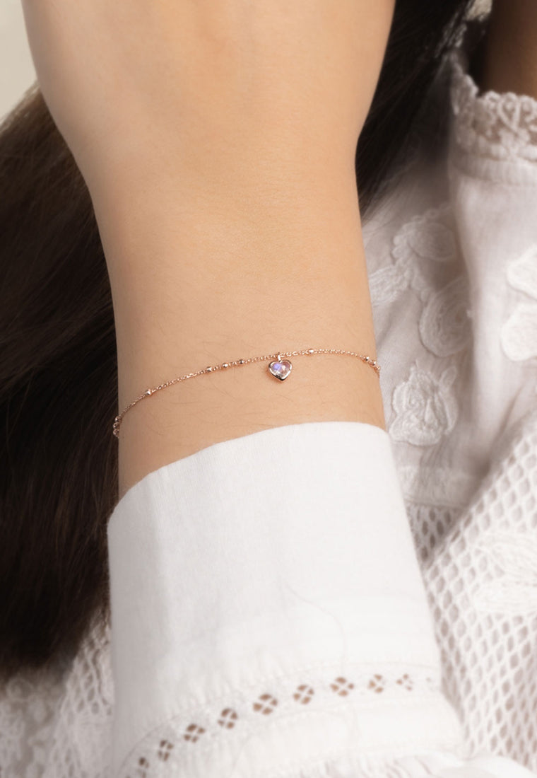 Dainty bracelets rose deals gold